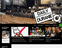 Tablet Screenshot of dailyduranie.com